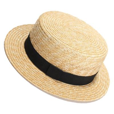 China DROPSHIPPING 2022 picture picture DROPSHIPPING 2022 stylish Australian raw BOY GIRL SUMMER BEACH STRAW HAT Straw Hat WITH RIBBON for sale