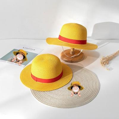 China WHOLESALE CUSTOM woven picture toddler WOMEN FIT one piece UNISEX Wheat summer sun natural PAPER UV one piece caps luffy hats men straw hat for sale