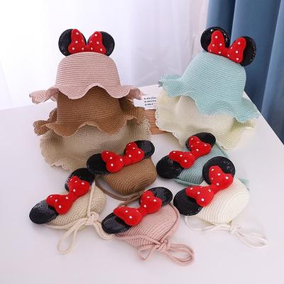 China FREE SAMPLE SUMMER Baby Kids Casual Child Toddler Girls Toddler Girls Sun Straw Hats SUN HAT AND BAG SET for Kids children baby for sale