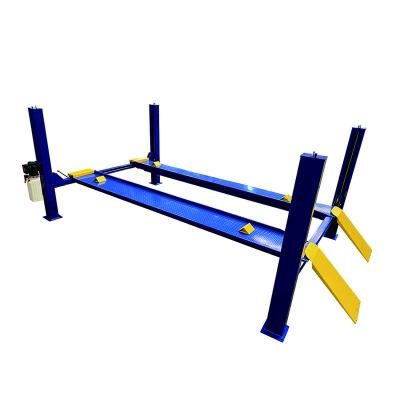 China Automatic Movable 4 Post Vehicle Hoist Release System Manual Maintanence Single Side Lift for sale