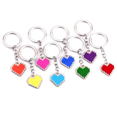 China Carabiner Key Chain Undertale No Seven Red Color Soul Resolution 3D Key Chain Pendant for sale