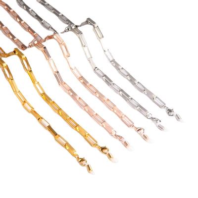 China Gold Masked Facemask Chains Holder Chains Necklace Jewelry Gift Paperclip Lanyards Anti-lost Masking Glasses YE0254 for sale