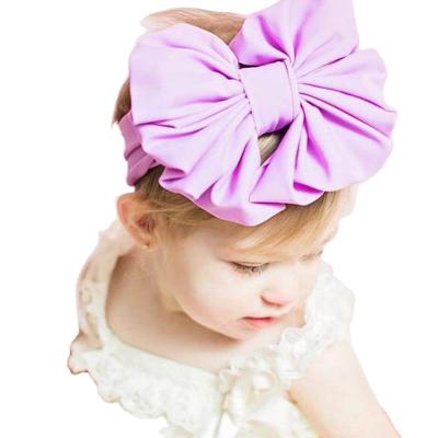 China Baby Boy Soft Bow Knot Turban Nylon Nylon Headband Hair Bands Bands Baby Hair Accessories For Kids Headwear for sale