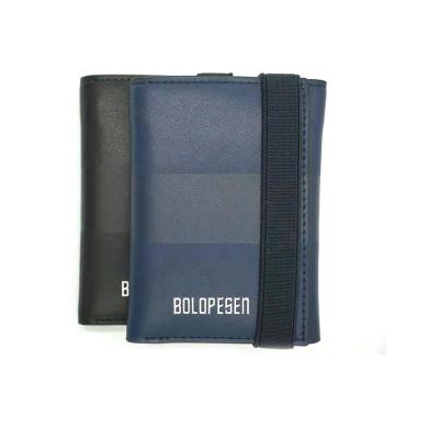 China Can be used to put cash high class minimalist genuine leather card wallet for men line in thin leather for sale