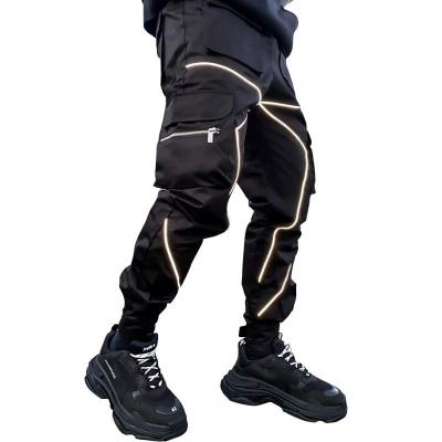 China 2022 Brand New OEM Logo Fitness Pants Breathable Reflective Running Sports Pants Men Training Casual Pants for sale