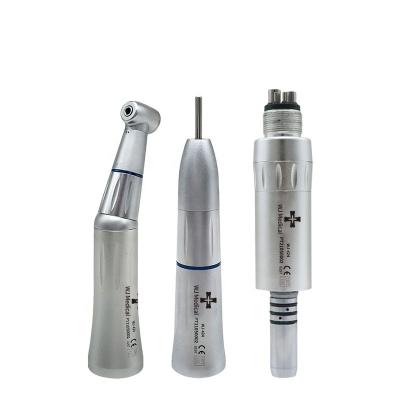 China Dental Equipments Metal 4 Holes Motor&Contra Angle&Straight Handpiece Set Push Button Internal Dental Low Speed ​​Handpiece e-type for sale