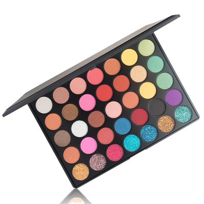 China Waterproof Eyeshadow Palette Makeup Set Matte Shimmer Glitter Pressed Pearl All Highly Pigmented Blending Powder for sale