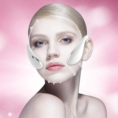 China Anti-Puffiness Microcurrent Massage Home Use V-Shape Lift Device Facial Skin Tightening EMS Microcurrent Massager for sale