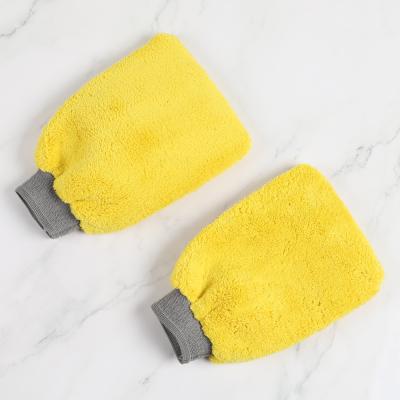 China Microfiber Wash Mitt Wash Mitt Car Wash Brush Cleaning Cloth For Motorcycle Auto Home for sale