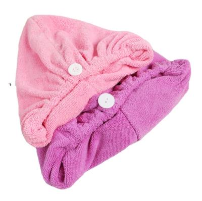 China Sustainable Hair Towel Wrap For Women Microfiber Hair Turban Microfiber Towel For Hair Quick Drying for sale