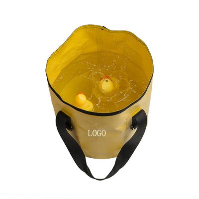 China Hot Sale Waterproof Camping Hiking Rest Portable Accessories Survival Food Water Bucket Lightweight Folding Bag for sale