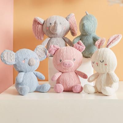 China Kids Gift OEM Customized Handmade Doll Baby Bunny Stuffed Animal Crochet Toy Super Soft Baby Gift for sale