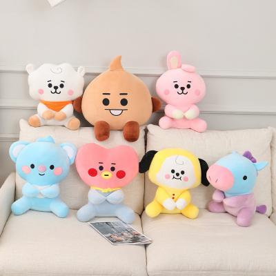 China Lovely Toy Doll Plush Toys Kpop Plushies Korea Bt21 Cute Korean Idol Stuffed Plush Toy Doll For Fan Girls Souvenir for sale