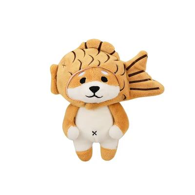 China Cat Pink Pig Plush Shiba Inu Pendant White Plush Pendant Plush Toy Schoolbag Taiyaki Kawaii Head Chain Pendant for sale