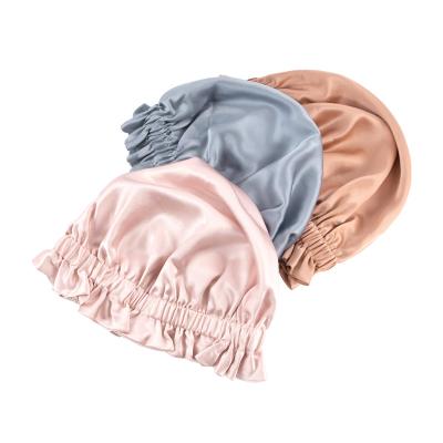 China Verified Wholesale 19mm Real Sleep Silk Satin Hair Hood Pure Silk Hair Hood for sale