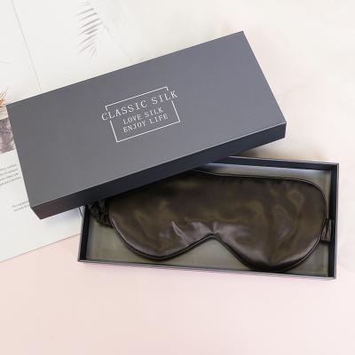 China Wholesale 22mm Anti-wrinkle Satin Full Size Sleeping Silk Eye Masks 100% Real Silk Eye Masks From China for sale