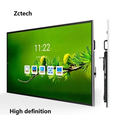 China 55 Inch Factory High Quality Double Touch Infrared Interactive Whiteboard Smart TV 55inches wIN10+Android OPS System for sale