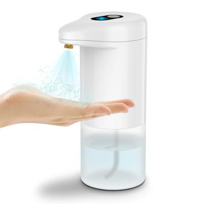 China Double Soap Dispenser Liquid Soap Dispenser TouchIess Auto Infrared Infrared Induction Gel Alcohol Foaming Hand Wash Device For Kitchen Bathroom for sale