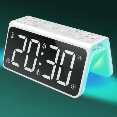 China LED Alarm Clock Digital Nap Table Radio Clock Wake Up Light Big Time Home Decoration Electronic Clock for sale