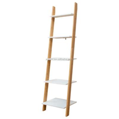 China Traditional Wooden MDF Shelf Corner Rack Storage Shelf Bamboo Corner Shelf Bathroom Shelf for sale