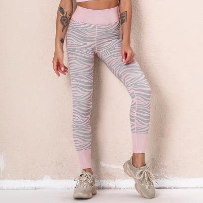 China Custom Sexy Logo Breathable Seamless Gym Wear Yoga Pants Slims Breathable High Fit Jogger Waist Gaiters for sale