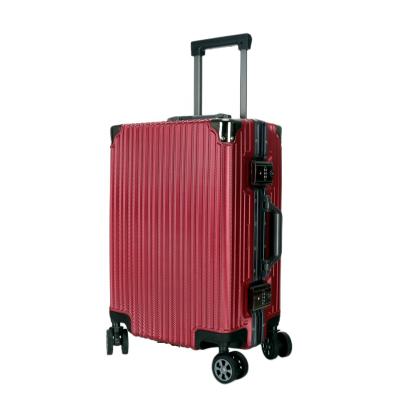 China PopularFashionable Fashion President PC Trolley Travel Suitcase Aluminium Luggage for sale