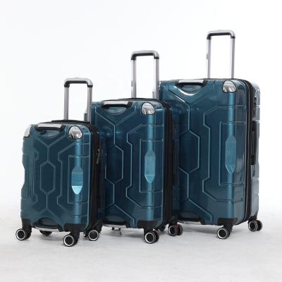 China ABS Factory wholesale high quality ABS PC zipper travel luggage 3pcs trolley suitcase set carry on travel boarding luggage set for sale