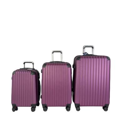 China PopularFashionable ABS trolley travel bags luggage set suitcase on wheels 20 inch 24 inch28 inch trolley luggage suitcase sets for sale