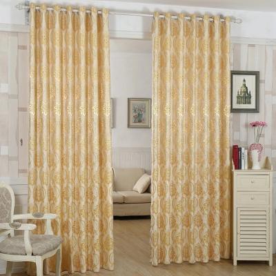 China European luxury jacquard curtains polyester bedroom living room style insulated multicolor cortine for sale