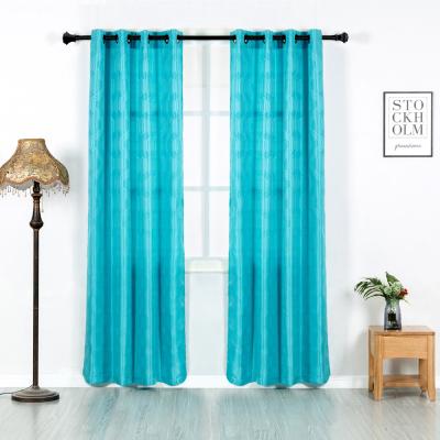 China Latest Popular Cheap High Quality 100% European and American Style Polyester Jacquard Curtains for Bedrooms, Living Rooms for sale