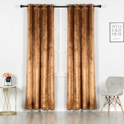 China Luxury Elegance Style Velvet Window Curtains European And American Curtain Drapes For Living Rooms for sale