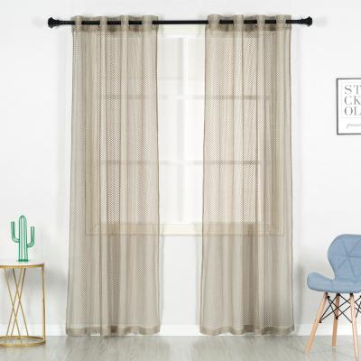 China Classic hot sale ready made polyester woven curtain in european and american style curtain mesh fabric for sale