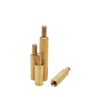 China Chaoyou Brass Fasteners Male / Female Other Hex Threaded Standoff Standoff With Knurled Insert Brass Nut for sale