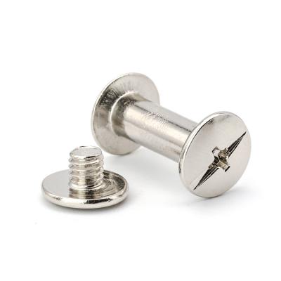 China 304 Stainless Steel M3 M4 Binding Post Chicago Screw Rivets Male To Female Screw for sale