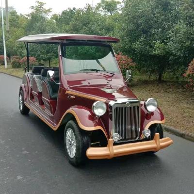 China 8seats Tourist Coach FY-GD-8A-G Electric Classic Sightseeing Vintage Car with Ce Certificate 205/50-10(Tire diameter  460mm) for sale