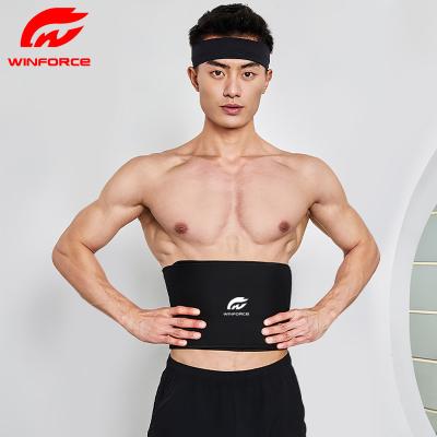 China Neoprene Body Back Support Waist Pad Wrap Band Trainer Belt Waist Trimmer Sweat Women Soft Adjustable Slim Back for sale