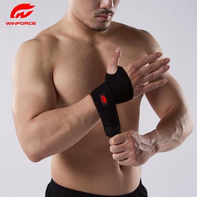 China Adjustable Elasticity Breathable Fitness Munequeras Gym Wrist Support Brace Weightlifting Wrist Wraps for sale