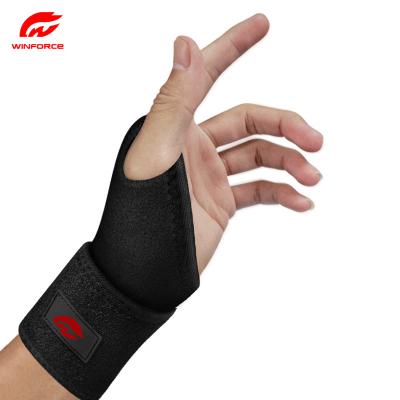 China Adjustable Elasticity Breathable Fitness Munequeras Gym Wrist Support Brace Weightlifting Wrist Wraps Wrist Pain Winforce Wrist Protector Relief for sale