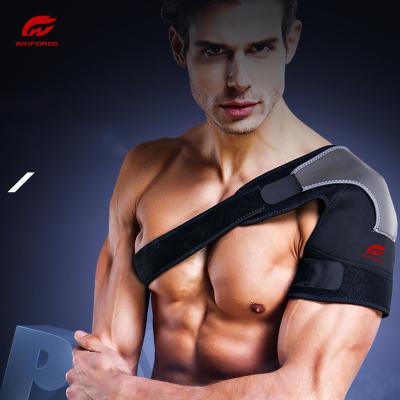 China Customized Breathable Adjustable Elasticity Compression Shoulder Support Protective Padded Brace or Shoulder Brace for Sports for sale