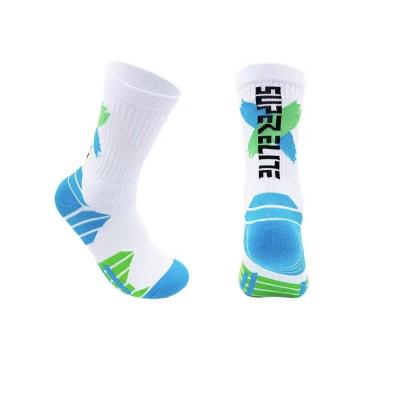 China Breathable Children's basketball socks Primary school children high top long cotton boys sports socks non-slip breathable damp socks for sale