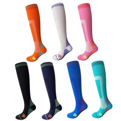 China Antibacterial Sports Compression Boots Womens Stockings Fitness Jump Rope Marathon Pressure Running Socks Slim Legs Yoga Socks for sale