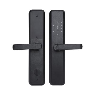 China Modern Electric Lock Smart WiFi TT Smart Keyless Biometric Fingerprint Door Lock Simplicity Simplicity Handle Lock for sale