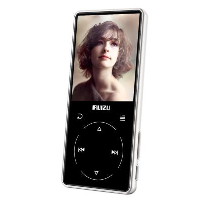 China New Metal MP3 Player RUIZU D16 Portable Sports Bluetooth MP4 Player with Support FM, Recording, EBook, 2.4 Inch Screen Clock for sale