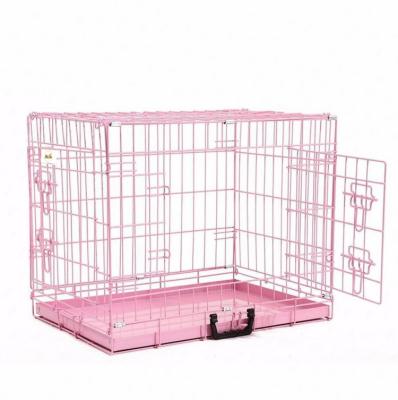 中国 Quality Assured Foldable Large Dog Cages Crate Metal Dog Kennels Cages Outdoor 販売のため