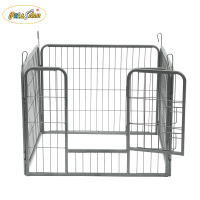 China Foldable pet square tube dog pen pet pen four pieces for sale