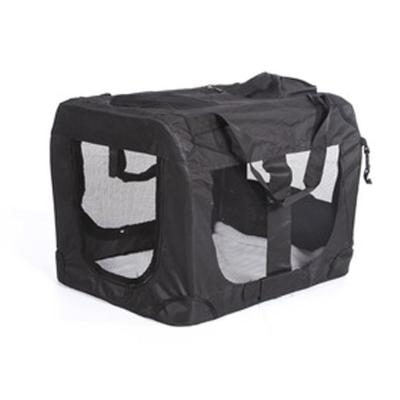 China Newest Black Portable Pet Soft Dog Carriers Pet Travel Bag Dog Crate for sale