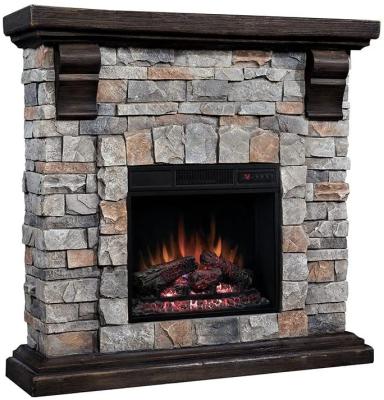 China Rustic Hot Selling Electric Fireplace Non Heat Rustic Indoor Wall Electric Fireplace for sale