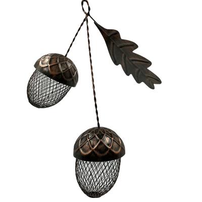 China 2022 Automatic Unique Design Garden Supplies Hanging Bird Food Cast Iron Bird Feeder for sale