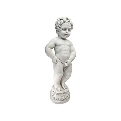 China Garden Factory Avenue Collection Manneken Alone Little Boy Funny Garden Statue Direct for sale