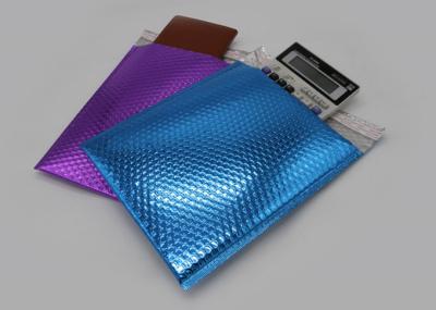 China Shimmer Gloss Metallic Bubble Mailers , Sliver And Matte Padded Bubble Bags for sale